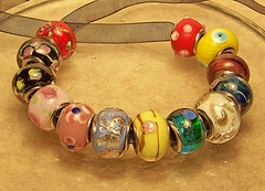 pandora glass beads